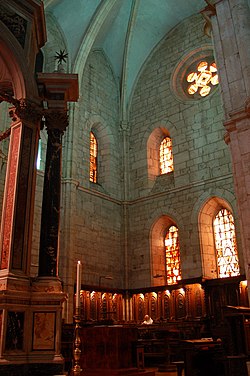 The choir of the abbey church Casamari coro.jpg