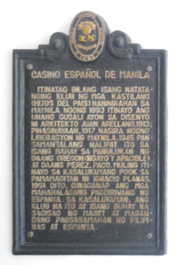Casino Español Manila NHCP Historical Marker.png