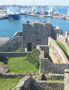 Peter Meutas was governor of Castle Cornet during refortification for artillery Castle Cornet 2009 kk.jpg