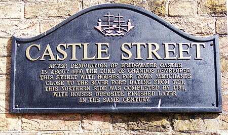 Castle Street Bridgwater sign