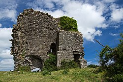 Ruinas del castillo Leiny, de donde toma su nombre el pueblo