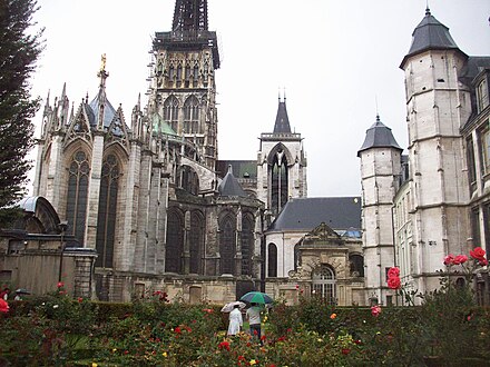 View of the back of the Cathedral (left) and Archbishop's Palace (right)