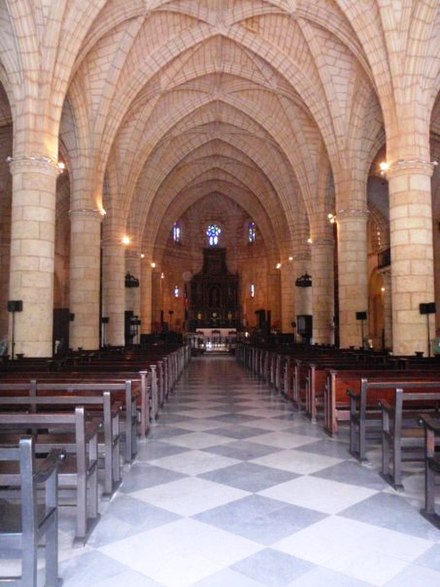 Inside the first cathedral of the Americas