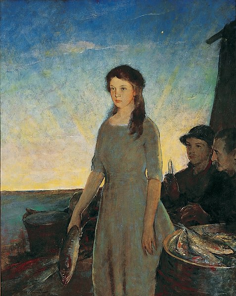 File:Charles W. Hawthorne - The Fisherman's Daughter.jpg