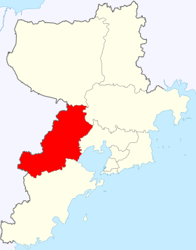 Localização de Jiāozhōu shì