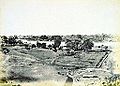 1866年のアフマダーバード古写真。城壁が見える。