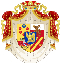 Coat of Arms of Élisa Bonaparte as grande-duchesse de Toscane.svg
