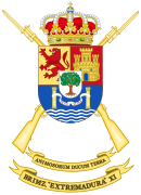 Escudo de la antigua Brigada de Infantería Mecanizada "Extremadura" XI (BRIMZ XI)