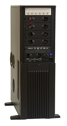 A full-tower computer case from c. 2010 Computer case - Full Tower.jpg