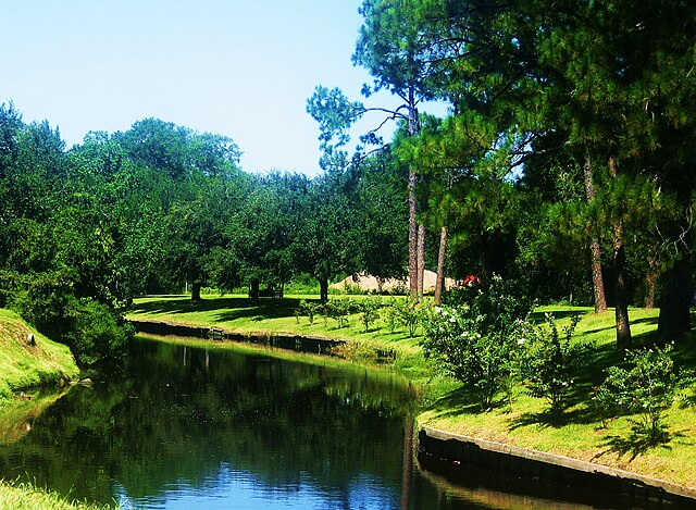 Contraband Bayou runs through the southern portion of the McNeese campus.