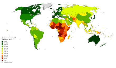 List Of Countries By Life Expectancy Wikipedia