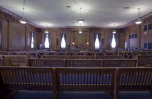 Courtroom Courtroom, Alexander Pirnie Federal Building, Utica, New York LCCN2010719767.tif