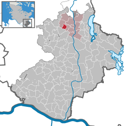 Läget för kommunen Düchelsdorf i Kreis Herzogtum Lauenburg