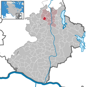 Poziția Düchelsdorf pe harta districtului Herzogtum Lauenburg