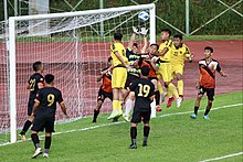 Clashes between Kota Ranger and DPMM FC players during the 2022 FA Cup. DPMM-Kota Ranger 27 November 2022 24.jpg