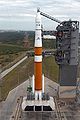 A Delta IV Medium 4.2+, with the GOES-N weather satellite on launch pad 37B