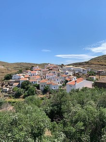 View of the village of Dryopida