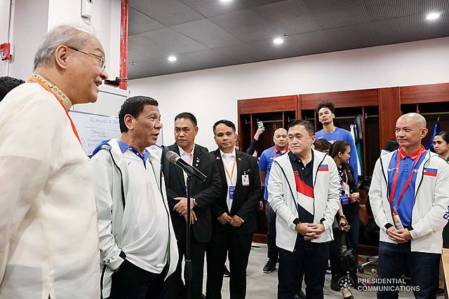 Yeng Guiao (third from right) in 2019