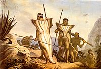 Índios Botocudos: antigos habitantes da região.