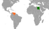 Location map for Egypt and Venezuela.