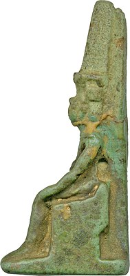 Egipcio - Nefertem con cabeza de león - Walters 482314 - Izquierda.jpg