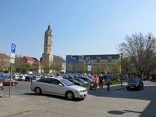Eichplatz Jena Blick auf die Marktseite