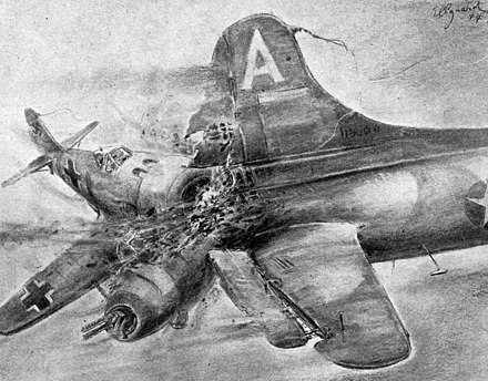 Б 17 рисунок. Воздушный Таран b17. Воздушный бой 1941 Таран. Luftwaffe Таран.