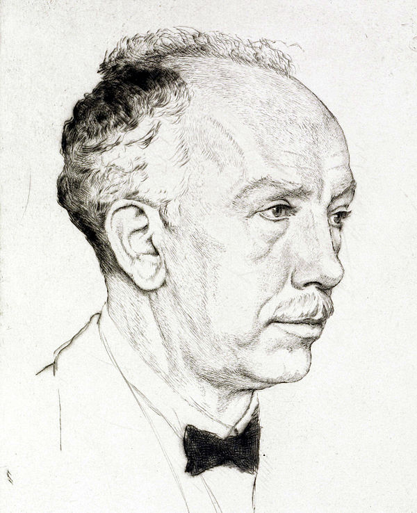 Richard Strauss, 1917, by Emil Orlík