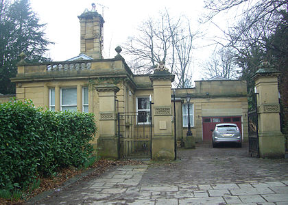 The lodge and gate piers. Endcliffe Hall, Lodge and Gates.jpg