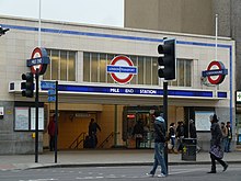 Entrance to Mile End Tube station, pictured in 2011