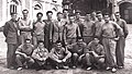 Image de l'équipe de France Olympique de football en 1948, en stage de préparation à Reims, avant les jeux olympiques.