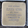 Eugen Gowa - Glockengießerwall (Hamburg óvárosa). Stolperstein.nnw.jpg