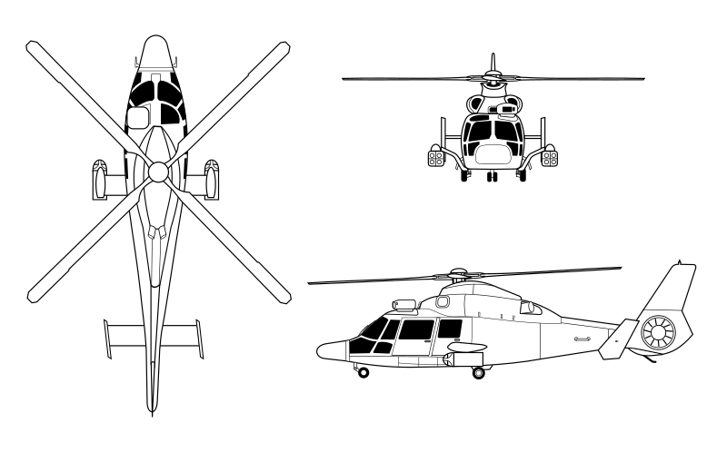 File:Europcopter AS565 Panther orthographical image.svg