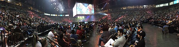 The finals of the Street Fighter V competition at EVO 2016