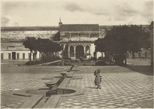 Patio of Moulay Rashid (17th century) inside the Royal Palace of Fez (photo from 1922)