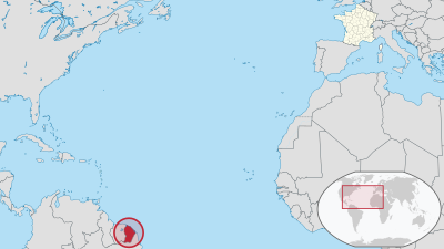 Fransk Guyana i Frankrike (spesiell markør) .svg