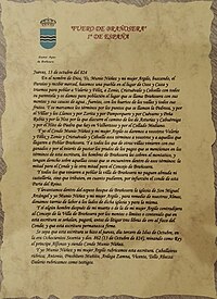 Carta Puebla de Brañosera - Wikipedia, la enciclopedia libre