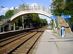 La passerelle réalisée en 1931.