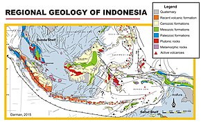 Геологічна карта Індонезії