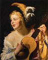 „Moteris su gitara“ (1624, Luvras, Paryžius)