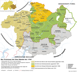 Graubünden: Geografi, Administrativ inndeling, Befolkning