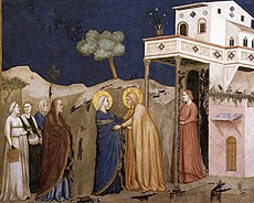 Giotto, Lower Church Assisi, The Visitation 01.jpg