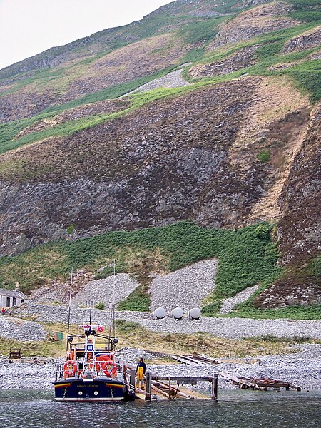 File:Girvan Lifeboat At Ailsa Craig Jetty - geograph.org.uk - 1937704.jpg