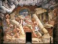 Giulio Romano - View of the Sala dei Giganti (north wall) - WGA09553.jpg