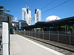 Artikel: Globens tunnelbanestation (ersätter File:Globen subway and tvärbanan station.JPG) (byt gärna tillbaka och stryk den om ni tycker den föregående var bättre