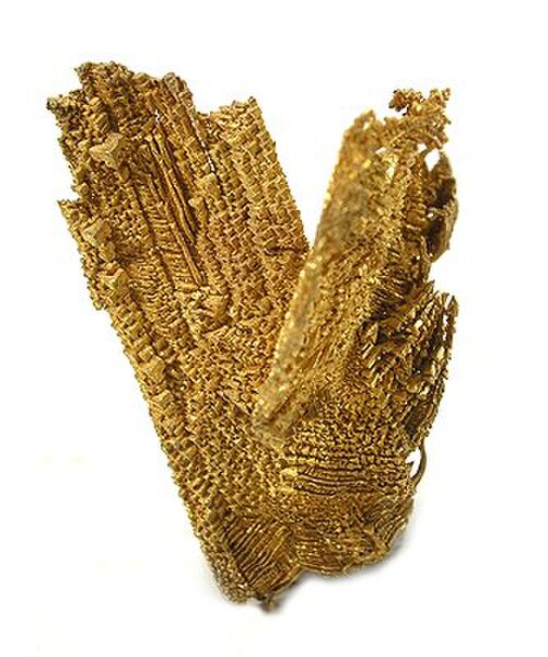 Gold specimen from the Round Mountain Gold Mine