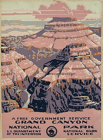 1938 poster of the park