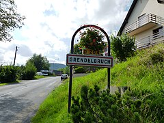 L'entrée du village de Grendelbruch.