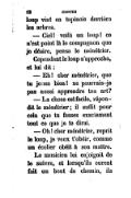 loup vint en tapinois derrière les arbres. — Ciel ! voilà un loup ! ce n’est point là le compagnon que je désire, pensa le ménétrier. Cependant le loup s’approcha, et lui dit : — Eh ! cher ménétrier, que tu joues bien ! ne pourrais-je pas aussi apprendre ton art ? — La chose est facile, répondit le ménétrier ; il suffit pour cela que tu fasses exactement tout ce que je te dirai. — Oh ! cher ménétrier, reprit le loup, je veux t’obéir, comme un écolier obéit à son maître. Le musicien lui enjoignit de le suivre, et lorsqu’ils eurent fait un bout de chemin, ils