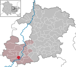 Läget för kommunen Großeutersdorf i Saale-Holzland-Kreis